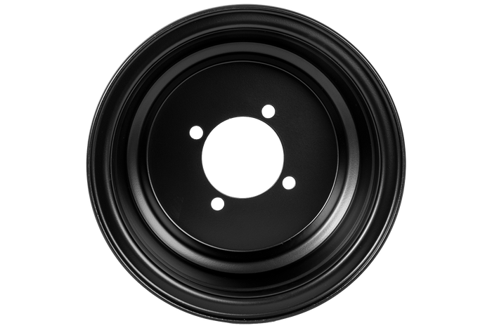Llanta de acero UNITRAILER negra 5.5" x 8" H2 4x88 ET:-2