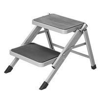 Escalera plegable de camping ProPlus 360823V01 de dos peldaños, soporta hasta 150 kg.