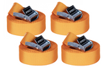 Juego de cuatro cintas transportadoras KAMAR de 3 m/25 mm/2,5 t con tensor, cintas de una sola pieza para flejado.
