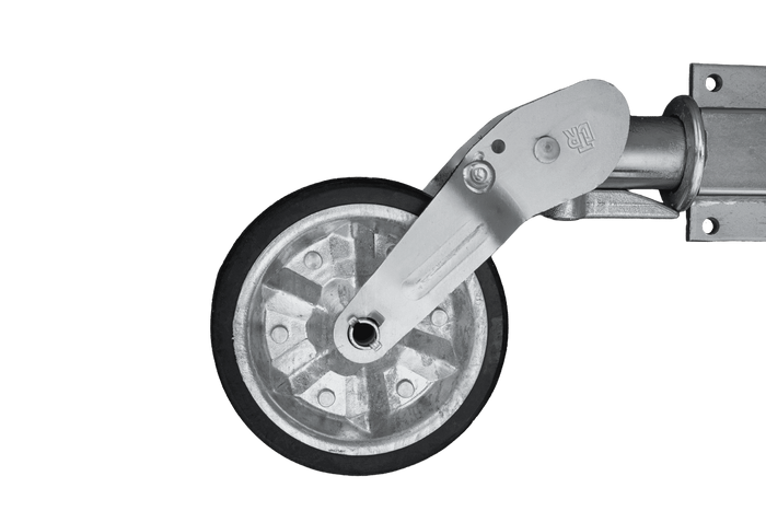 Rueda jockey automática UNITRAILER con manivela 400 kg 60 mm 470-785 mm