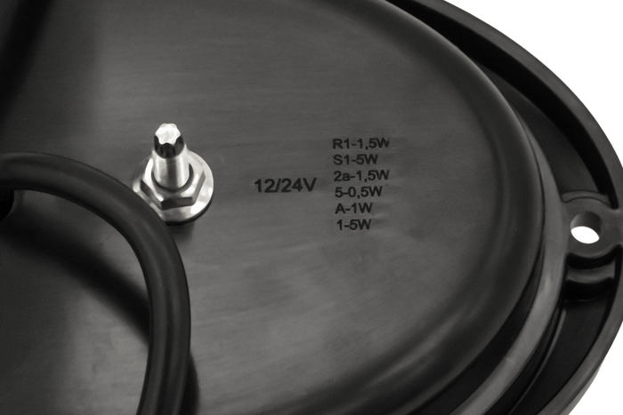 Lámpara frontal universal LED FRISTOM FT-356 con carcasa para montaje empotrado