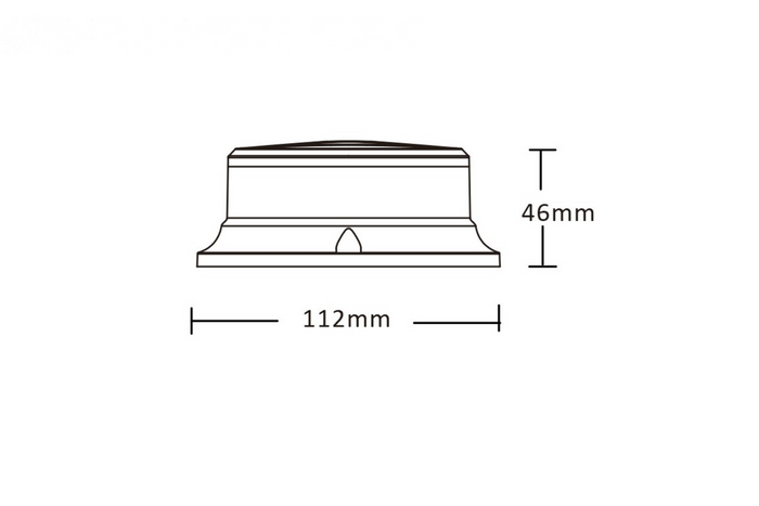 Lámpara de advertencia LED KAMAR PICO ALR0056, 3 modos de parpadeo