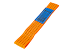 Juego de cuatro arneses de transporte para remolque UNITRAILER de 0,3 m/50 mm/4 t, color naranja.