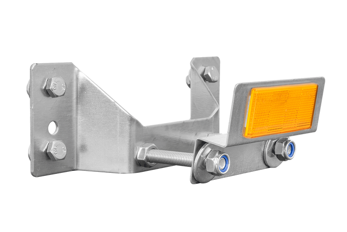 Soporte de montaje de rueda de repuesto para remolque UNITRAILER GARDEN KIPP con reflector