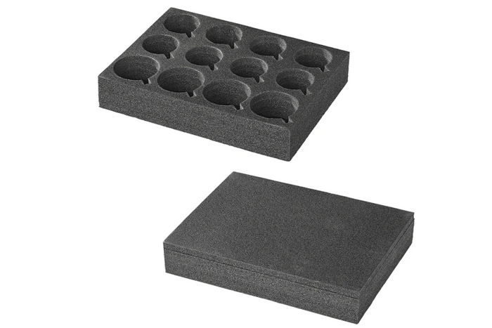 Soporte para vasos y tazas ProPlus 761472 para caravana, de espuma rígida, con capacidad para 12 vasos.