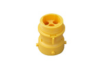 Conector ASPÖCK 5-PIN bayoneta macho amarillo