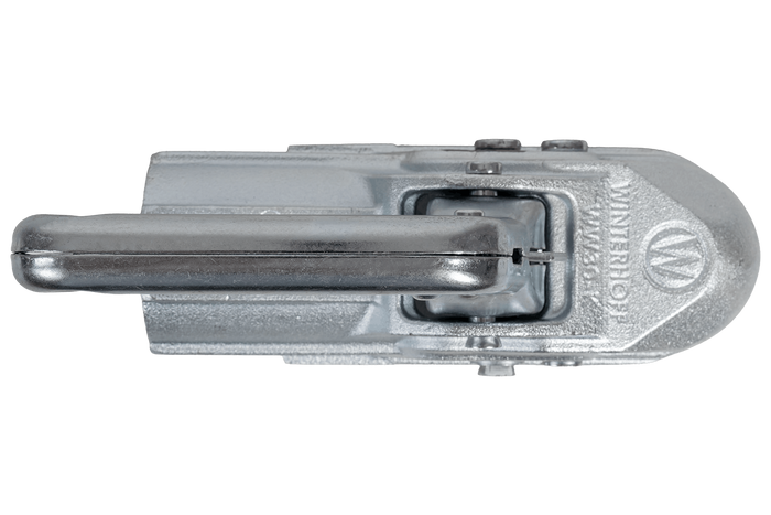 Enganche de bola WINTERHOFF WW 30-K+Z para remolque de 3000 kg con barra de tiro de tubo de 35-51 mm, hierro fundido.