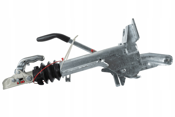 Dispositivo de inercia KNOTT KF27B con enganche K27A para remolque de 2700kg con lanza en V y soporte para rueda de apoyo