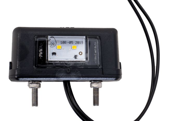 Luz de matrícula LED WAŚ W52 con cable de 0,2 m