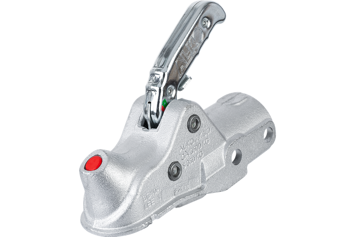 Enganche de bola AL-KO AK351 para remolque de 3500 kg con barra de tiro tubular de 60 mm, hierro fundido