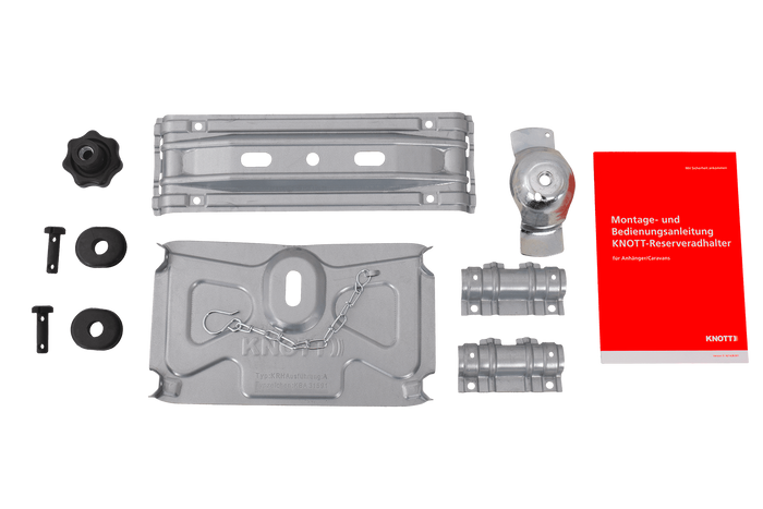 Soporte para rueda de repuesto KNOTT, soporte para rueda de caravana de 1200-1500 mm