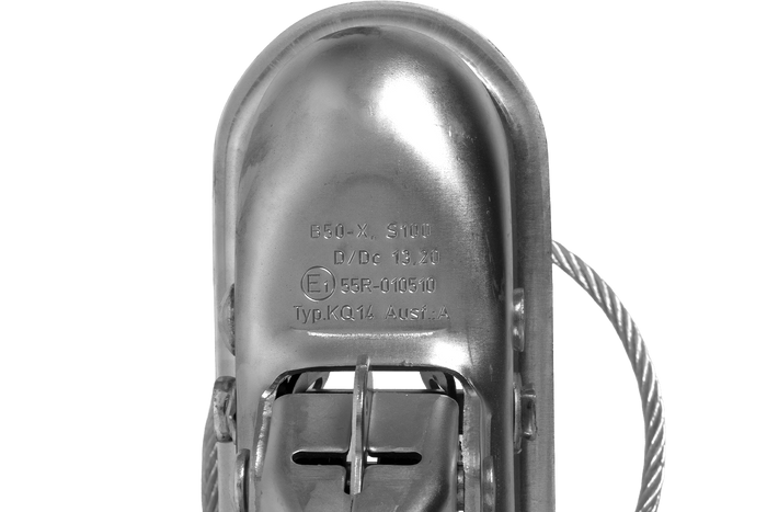 Enganche de bola KNOTT KQ14-A+KZE7.5 para remolque de 1400 kg con barra de tiro tipo V.