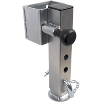 Soporte de manivela extensible UNITRAILER JL1 para remolque de plataforma plana de 1500 kg (346-576 mm)