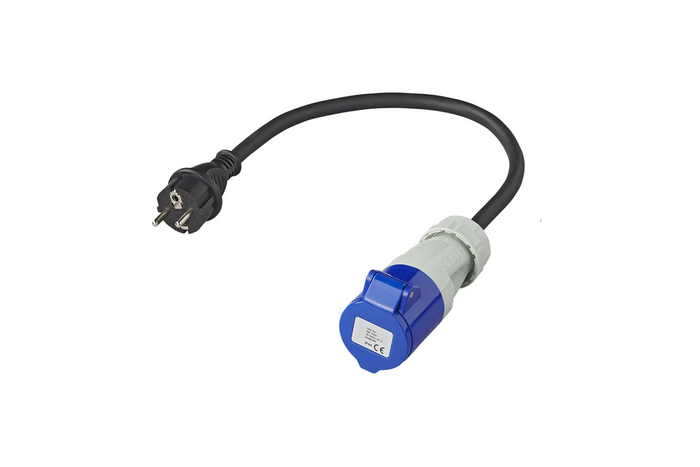 Adaptador con enchufe Schuko y toma CEE 16A 230V ProPlus 373526 cable 40cm