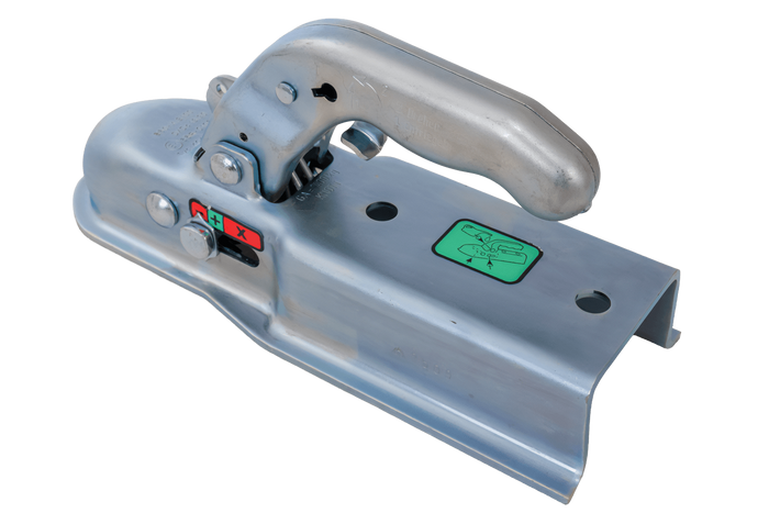 Enganche de bola KNOTT KQ14-C para remolque de 1400 kg con barra de tiro cuadrada de 70 mm