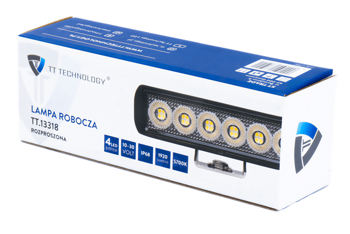 Reflector de luz de trabajo LED TT TECHNOLOGY TT.13318 24xLED 1920lm rectangular