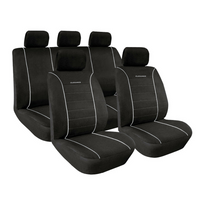 Juego de fundas para asientos de coche LAMPA Elegance, color gris, para asientos delanteros y traseros