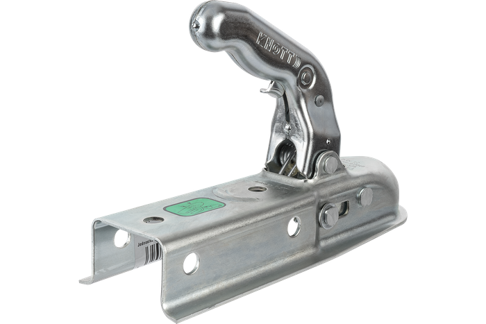 Enganche de bola KNOTT K7.5-L para remolque de 750kg con lanza cuadrada de 60mm