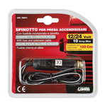 Enchufe mechero de coche 12/24 V con cable de 120 cm