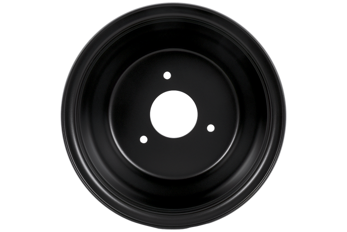 Llanta de acero UNITRAILER negra 5ATx8"H2 3x90 ET:-11.23