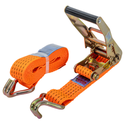 Cinta transportadora UNITRAILER de 4 m/50 mm/5 t de color naranja con tensor