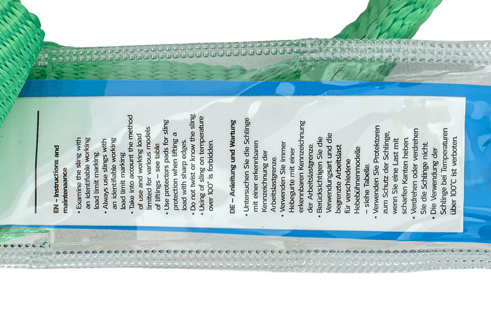 Eslinga de grúa HEFFA de 6 m/60 mm/2 t con bucles