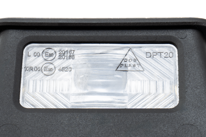 Lámpara de matrícula DOBPLAST DPT20 con cable de 0,5 m