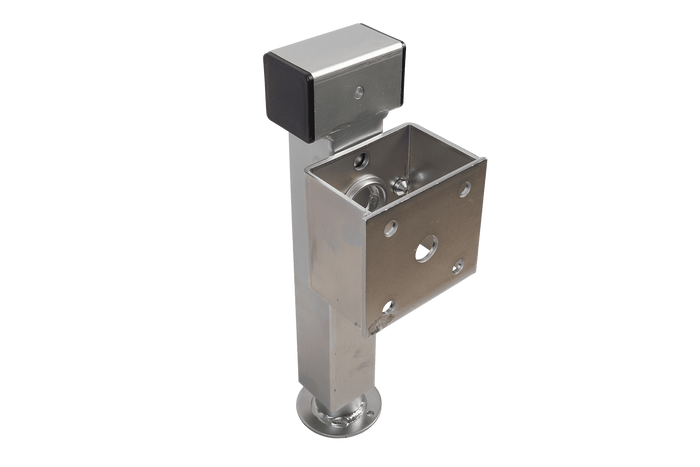 Soporte de manivela extensible UNITRAILER JL2 para remolque de plataforma plana de 1300 kg, 410-645 mm