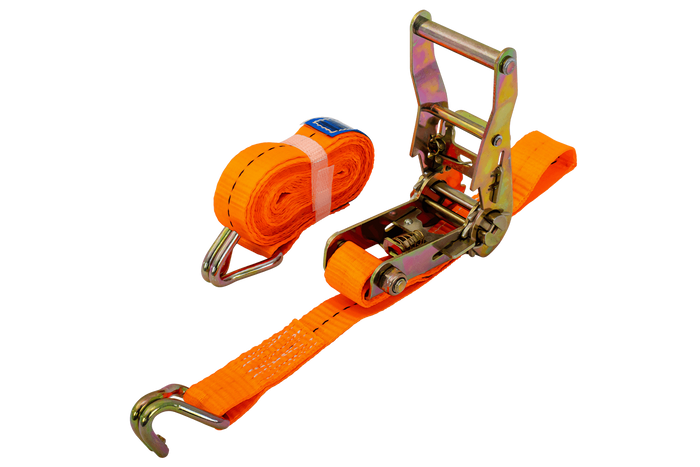 Cinta transportadora UNITRAILER de 4 m/25 mm/1 t de color naranja con tensor
