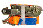 Cinta transportadora UNITRAILER de 5 m/25 mm/1 t de color naranja con tensor