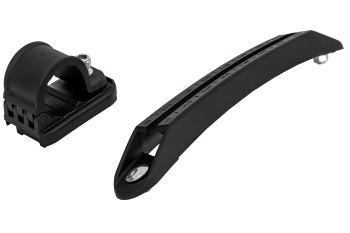 DOMAR DK8148 Soporte de montaje para guardabarros, soporte ajustable, diámetro 42 mm