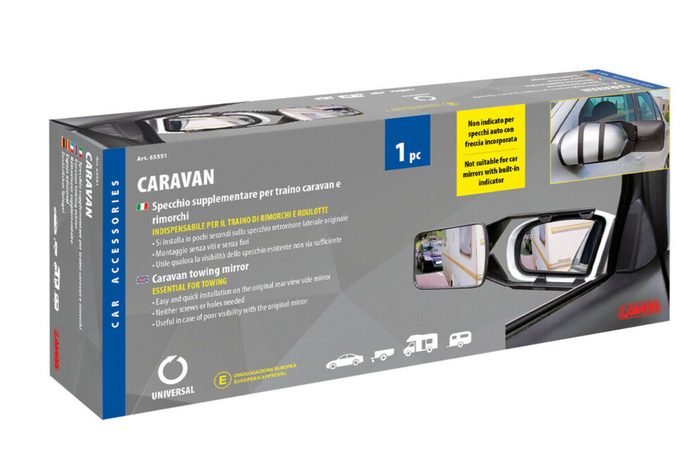 Espejo retrovisor para remolque LAMP CARAVAN 150×110mm