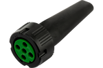 Conector ASPÖCK5-PIN bayoneta para pilotos traseros 12V verde