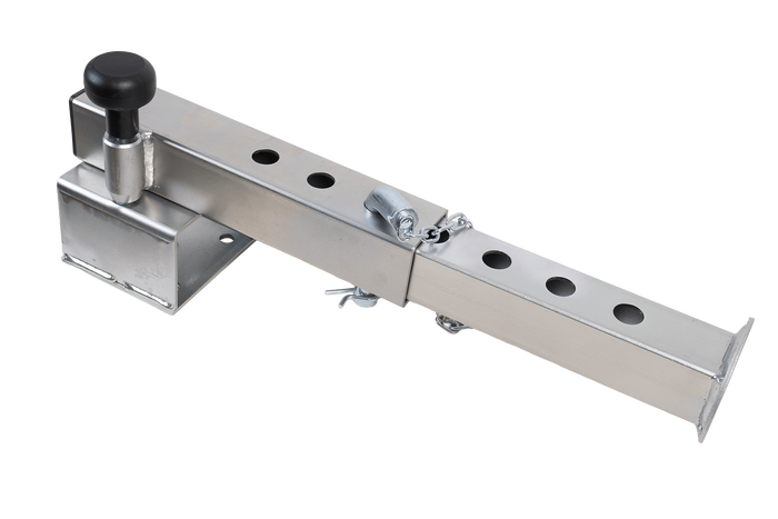 Soporte de manivela extensible UNITRAILER JL1 para remolque de plataforma plana de 1500 kg (346-576 mm)