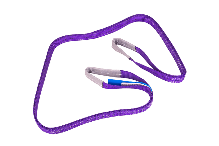 Eslinga de cinturón de elevación HEFFA de 2 m/30 mm/1 t con presillas