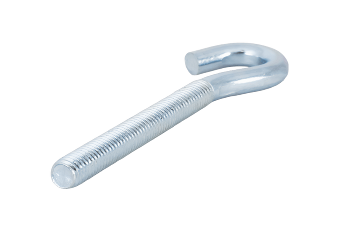 Gancho de construcción DROMET HZ M6x80 con extremo abierto (curvado)