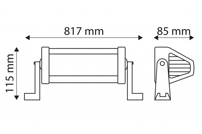 Reflector de luz de trabajo LED TT TECHNOLOGY TT.28300 100xLED 22500lm