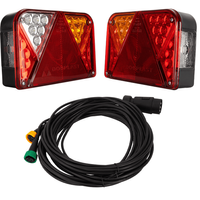 Luces traseras LED DOBPLAST DPT35 + arnés MANTES de 7 pines y 7 m