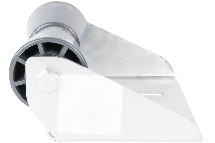 Rodillo de quilla inferior gris con montaje RKZ/P