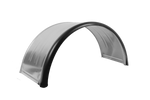 Guardabarros doble para remolque de 15-16", paso de rueda DOMAR DK7120 de 880/400 mm, metálico con borde de goma.