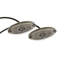 Juego de dos luces de posición LED ASPÖCK FLATPOINT II, blancas, universales