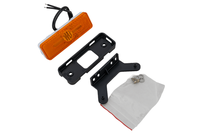 Luz de señalización LED WAŚ W254 2033, naranja, universal, con soporte