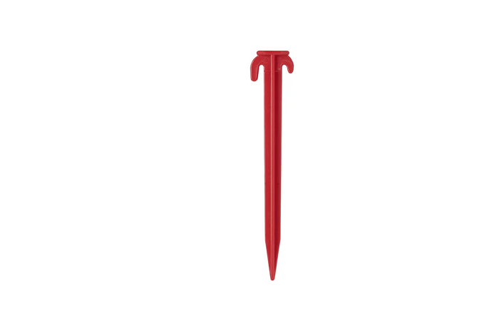 Juego de seis estacas para tienda de campaña ProPlus 364824, estacas de plástico para sujetar vientos, 19 cm.