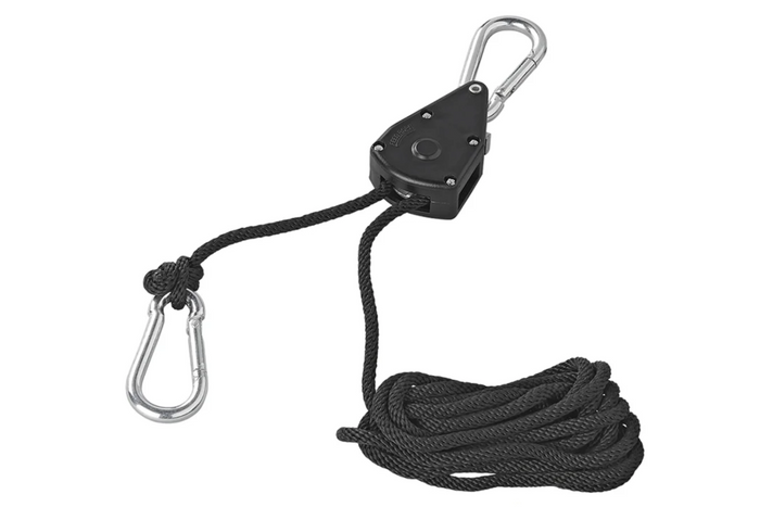 Juego de dos cabrestantes de cable ProPlus 320054, polipasto de cable con trinquete, 2,5 m, 68 kg