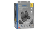 Fundas de asiento de coche LAMPA Ziga, color antracita, para los asientos delanteros