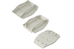 Juego de cuatro almohadillas de soporte estabilizadoras para remolque ProPlus 361519 con resorte, 20,5 x 27,5 cm.