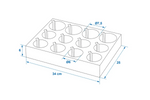 Soporte para vasos y tazas ProPlus 761472 para caravana, de espuma rígida, con capacidad para 12 vasos.