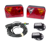 Juego de luces: luces traseras DOBPLAST + luces laterales LED DOBPLAST + arnés MANTES 7m 7-PIN