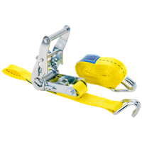 Cinta transportadora UNITRAILER amarilla de 4 m/25 mm/1 t con tensor