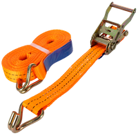 Cinta transportadora UNITRAILER de 8 m/35 mm/2 t de color naranja con tensor